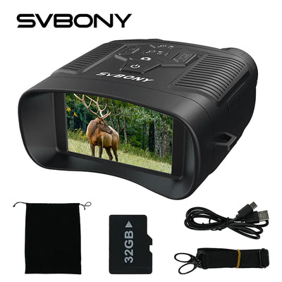 SVBONY SA206 4K Night Vision Binoculars for Hunting, Bird Watching, Wildlife Observation, Night Fishing and Camping