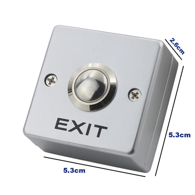 Door Exit Release Button Zinc Alloy Panel GATE Push Switch For Door Access Control System to open door