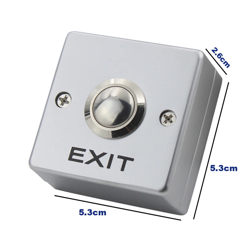 Door Exit Release Button Zinc Alloy Panel GATE Push Switch For Door Access Control System to open door