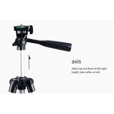 Lightweight Adjustable Tripod Stand 1/4" Screw for Canon Sony DSLR Camera Projector Lights for iPhone Huawei Smartphones Studio