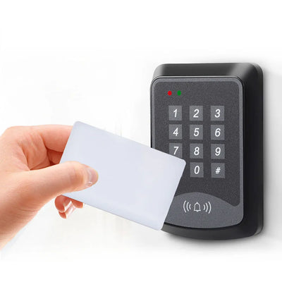 125Khz RFID Keypad Access Control System Device Machine RFID Card Reader Door Lock System 1000 user Keyfobs Cover 1000 users