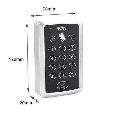 125KHz RFID Access Control Keypad EM Card Reader Door Access Control System Door Lock Opener Keyboard System