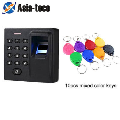 Mini Biometric Fingerprint Access Control Standalone Door Controller Keypad Finger and RFID Card Door Entry Lock