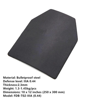 AK47 Stand alone anti ballistic Plate/Bulletproof backpack panel/Bullet proof steel inserts with test report