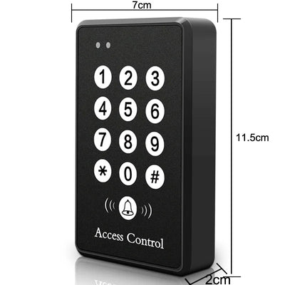 Access Control System Machine Security 125Khz RFID Proximity Entry Door Lock  Entry Access Keyboard Silver