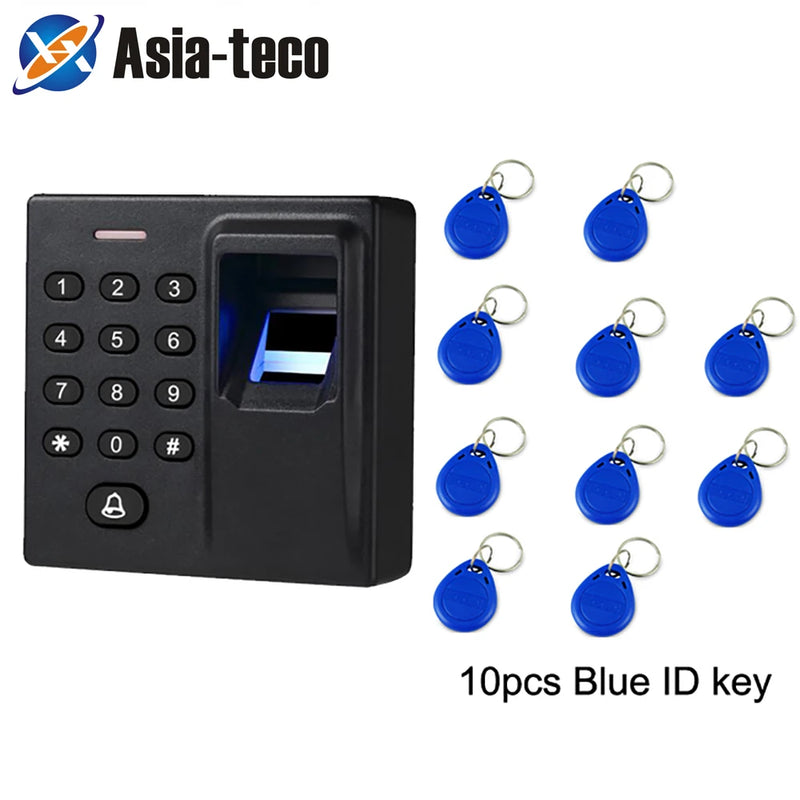 Mini Biometric Fingerprint Access Control Standalone Door Controller Keypad Finger and RFID Card Door Entry Lock