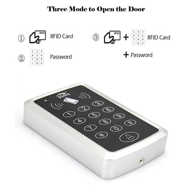 125KHz RFID Access Control Keypad EM Card Reader Door Access Control System Door Lock Opener Keyboard System