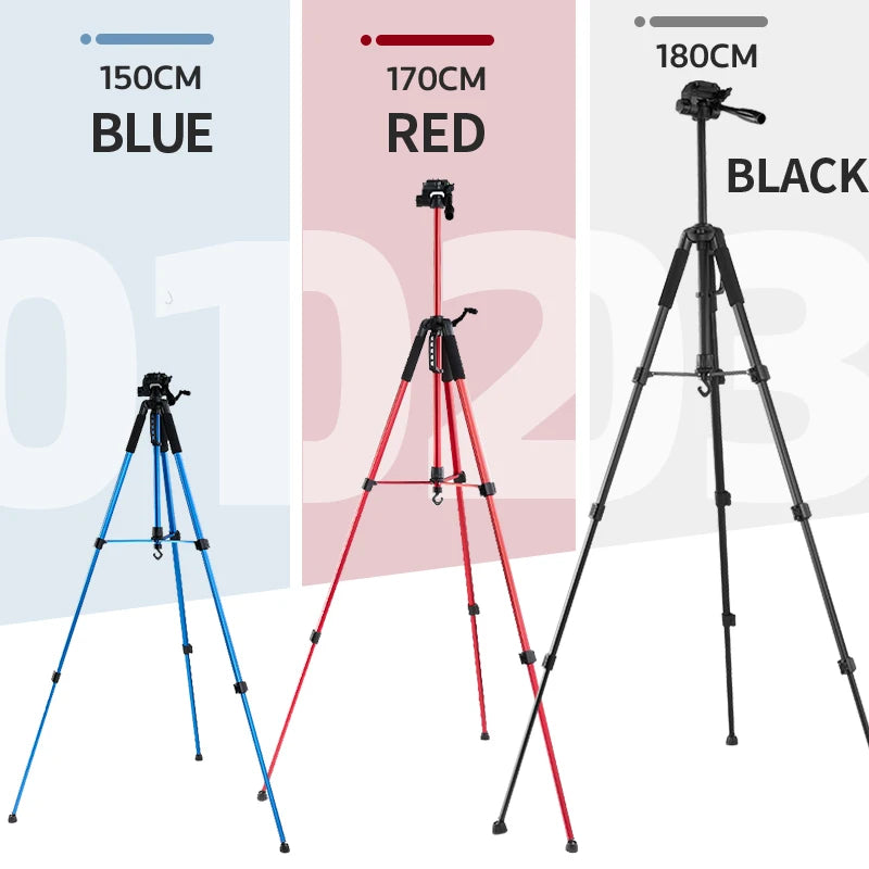 180cm Camera Tripod for Phone with Carry Bag Photography Mobile Phone Tripod with Bluetooth Remote for Video/DSLR/Canon