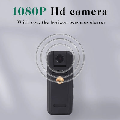 HD 1080P Mini Camera Portable Small Digital Video Recorder Police BodyCam 180 Degree Rotating Infrared Night Vision Camcorder