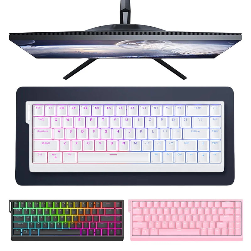 HE65 Wired Gaming Mechanical Keyboard 68 Keys RGB Backlit Gamer Keyboards Hot Swappable keyboard for ESports Office