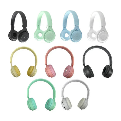 Wireless Bluetooth-Compatible Headphones With Micphone Noise Cancelling Headsets Stereo Sound Earbuds Sports Gaming Earphone