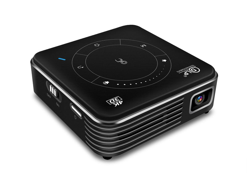 Mini 3D Portable Projector 4K DLP  Android Smart Ceiling Car Outdoor Rechargeable Wifi Bluetooth Mobile With Battery