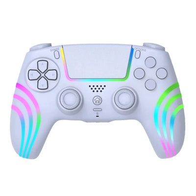 Wireless Bluetooth Game Console For PS4/Windows PC Dual Vibration Turbo Key Hall Joysticks Gamepad With RGB Light