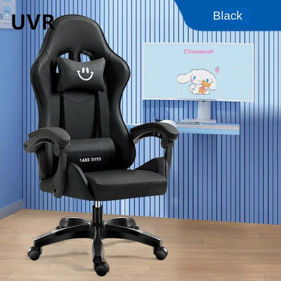 UVR Home Gaming Chair Female Anchor Live Broadcast Room Swivel Chair Ergonomic Backrest Chair Professional Computer Game Chair