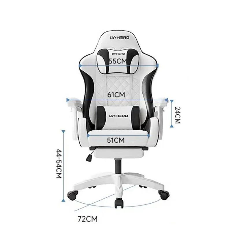 Ergonomic Premium Office Chair Comfy Pillow Beautiful Aesthetic Gaming Chair Mobile Footrest Sillas De Oficina Furniture