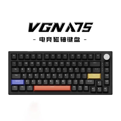 Vgn A75 Esports Magnetic Switch Mechanical Keyboard With Knob Wired Keyboard Keycaps PBT Hot Swap Custom Keyboard For Win/Mac