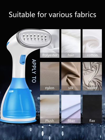 Steamer Iron for Clothes Handheld Garment Steamer 1500W Mini Portable Travel Household Fabric Wrinkle Remover 15s Fast Heat-up