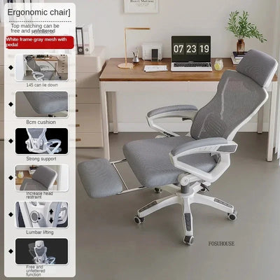 Nordic Minimalist Computer Chair Home Bedroom Gaming Chair Sedentary Comfort Office Ergonomic Office Chairs Backrest Armchair