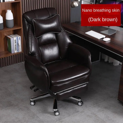 European Reclining Office Chairs Light Luxury Comfortable Lifting Boss Chair Home Office Computer Chairs Bedroom Gaming Chair A