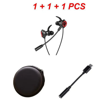 Gamer Headphones Wired Earphone Gaming Earbuds With Mic For Pubg PS4 CSGO Casque Phone Tablet Laptop Universal Game