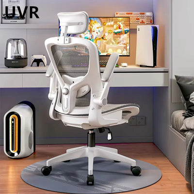 UVR Computer Gaming Chair Mesh Staff Chair Ergonomic Design Backrest Can Recline Old Bench Sedentary Comfort Office Chair