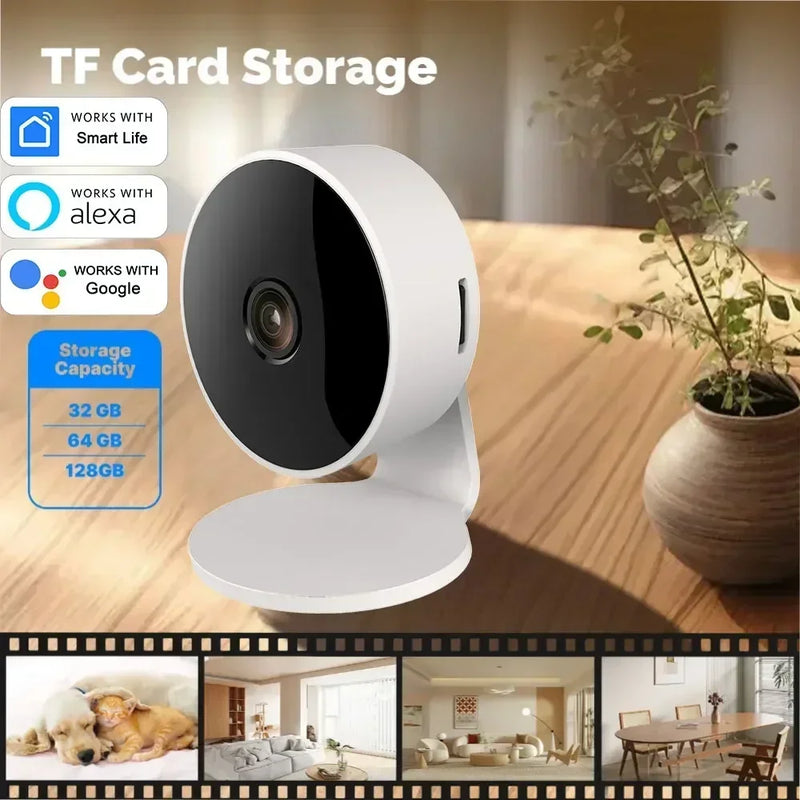 Tuya 4MP WiFi Camera Baby Monitor Wireless IP Surveillance Camera Smart Life Indoor AI Detect Night Vision Google Home Alexa