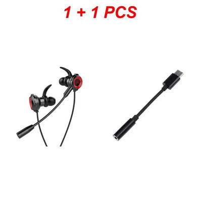 Gamer Headphones Wired Earphone Gaming Earbuds With Mic For Pubg PS4 CSGO Casque Phone Tablet Laptop Universal Game