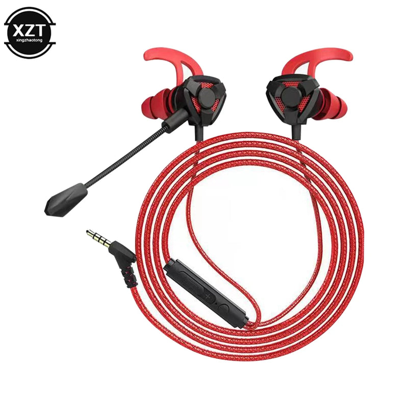 Gamer Headphones Wired Earphone Gaming Earbuds With Mic For Pubg PS4 CSGO Casque Phone Tablet Laptop Universal Game