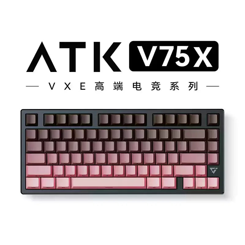 Atk Vxe V75x Mechanical Keyboard Bluetooth Wireless 2.4g Tri Modes Hot Swappable 1ms Low Latency Gasket PC Gaming Keyboard