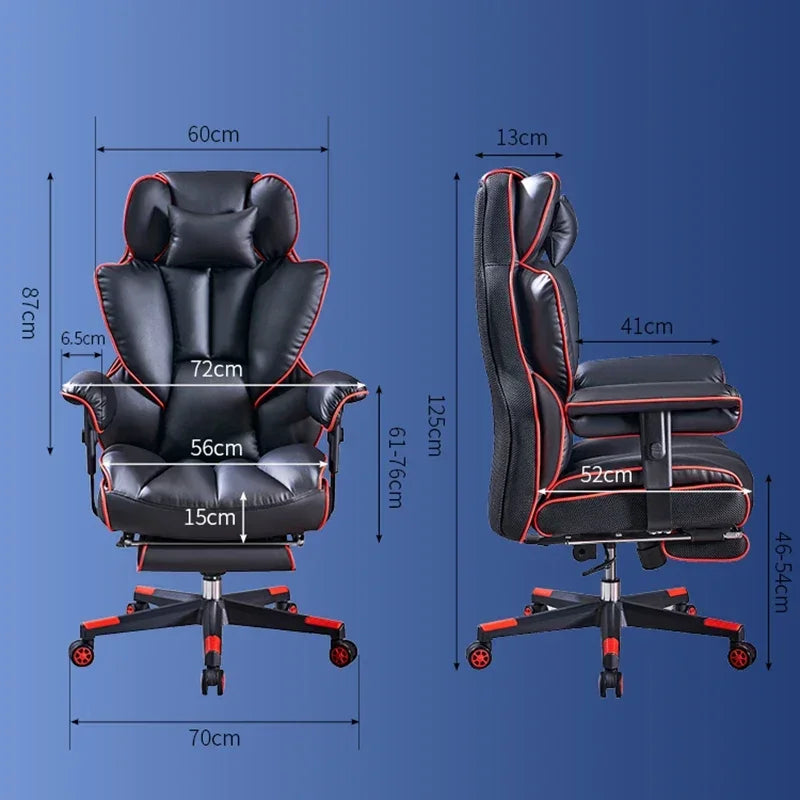 Luxury Comfortable Office Chairs Large Load-bearing Gaming Chairs Home Backrest Computer Chair Long-term Sitting Office Chair P