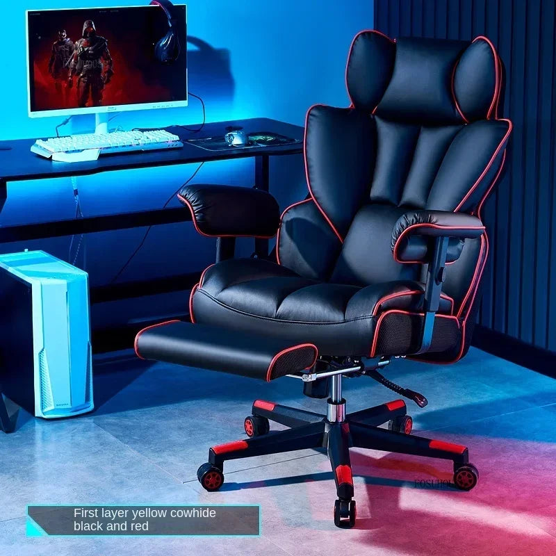 Luxury Comfortable Office Chairs Large Load-bearing Gaming Chairs Home Backrest Computer Chair Long-term Sitting Office Chair P