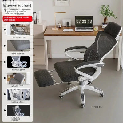 Nordic Minimalist Computer Chair Home Bedroom Gaming Chair Sedentary Comfort Office Ergonomic Office Chairs Backrest Armchair