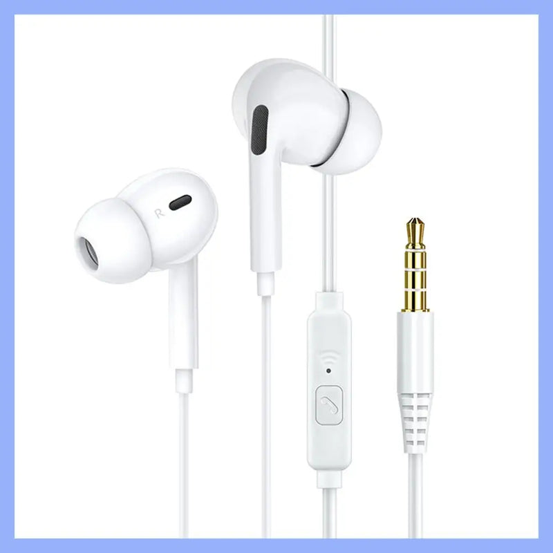 Wired Headphones Bass In Ear Headphone With Mic Music Earbuds 3.5mm Stereo Gaming Headset Dynamic Macaron Random Color Universal