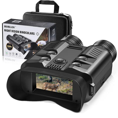 1080P HD Binocular Telescope 5X Optical 8X Digital Zoom 500M Infrared Night Vision Camera For Hunting Camping with 32GB Card