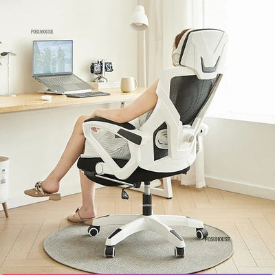 Nordic Minimalist Computer Chair Home Bedroom Gaming Chair Sedentary Comfort Office Ergonomic Office Chairs Backrest Armchair