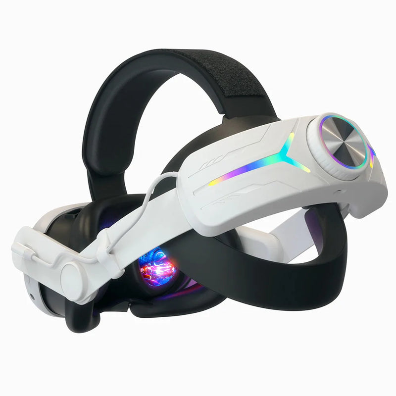 RGB Adjustable VR Head Band LED Backlight VR Lightweight Replacement Strap 8000mAh Rechargeable Comfort for Meta Quest 3 Headset