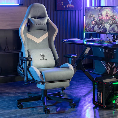 Technology Cloth Gaming Chair Fabric Comfortable Home Office Computer Chair Shilla Gaming Chair Lift Armrest Recumbent Seat