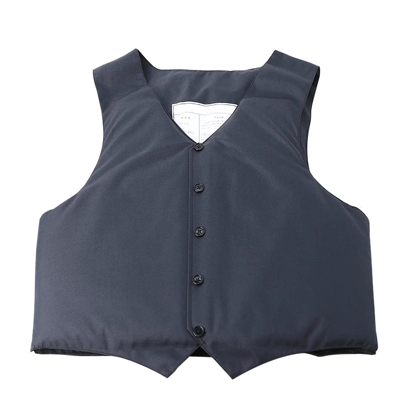 Genuine V-Neck Bulletproof Vest Self-defense NIJ IIIA PE Aramid Concealed Hidden Inside Wear Soft Anti-Bullet No Penetration