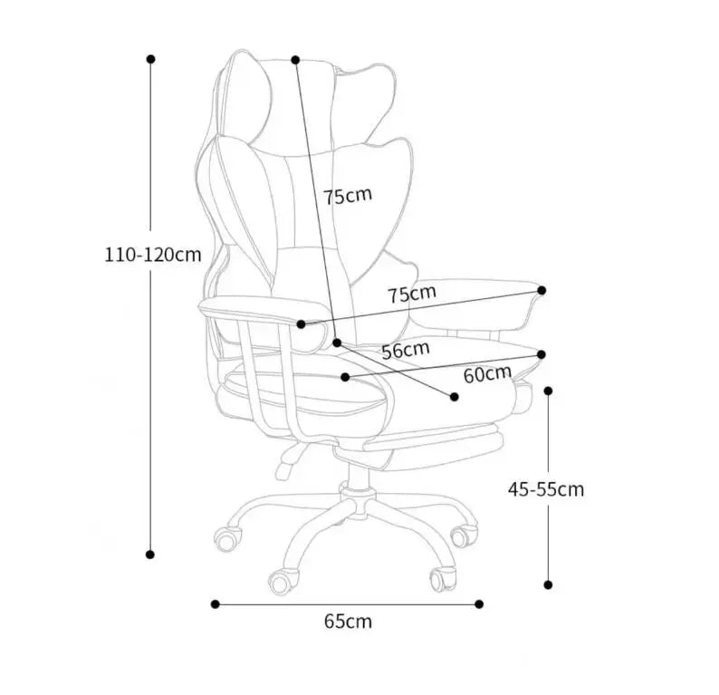 Luxury Soft Gaming Chair Perfect Adjustable Ergonomic Office Chair for Gamers Workaholics gamer live chair student bedroom chair