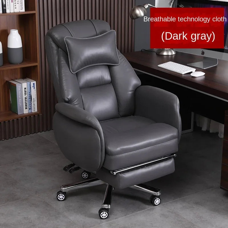 European Reclining Office Chairs Light Luxury Comfortable Lifting Boss Chair Home Office Computer Chairs Bedroom Gaming Chair A