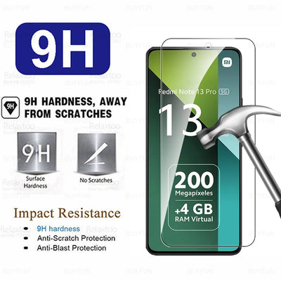 8 in 1 Tempered Glass For Redmi Note 13 Pro 5G Camera Glass For Xiaomi Redmy Note13 13Pro Note13Pro 4G HD Lens Screen Protector