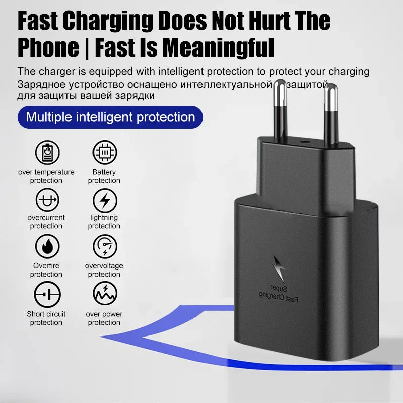 45W USB C Charger Original Charger PD Fast Charge For Samsung Galaxy S22 S23 A54 Ultra Xiaomi 13 11 Mobile Phone Charger Adaptor