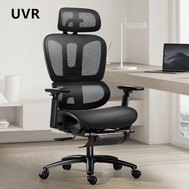 UVR Mesh Office Chair Ergonomic Design Sitting Comfort Reclining Old Bench with Footrest Gaming Computer Chair Furniture