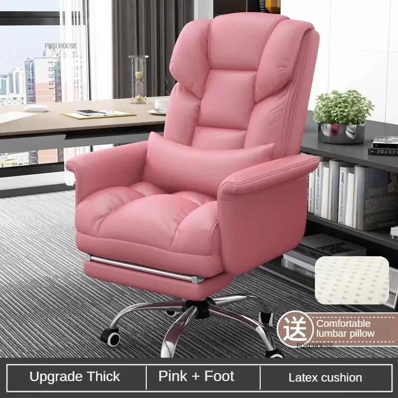 Comfortable Long-term Sitting Office Chairs Reclining Sofa Seat Office Boss Chair Home Dormitory Gaming Chair Office Furniture B