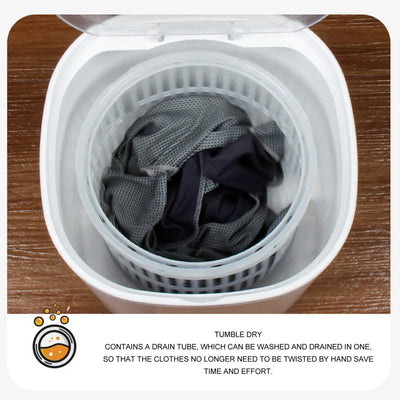 4.5L Portable Washing Machine, Mini Turbo Washer, Sock Underwear Washer White 100-240V  Travel Apartment Shoe washing machine