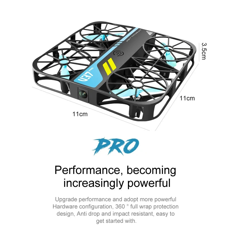 Xiaomi V37 Pro Mini Drone With Camera 4K HD WiFi FPV Drone Pocket Remote Control Helicopter Quadcopter Christmas Gift For Kids