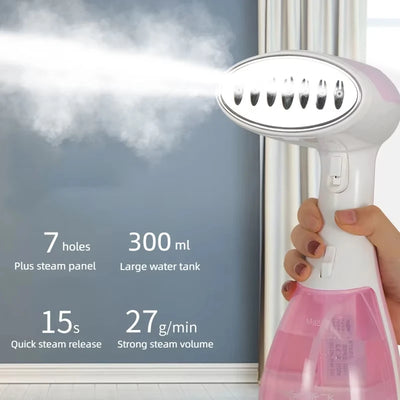 1500W Garment Steamer Iron Portable Steam Cleaner 300ML Home Electric Hanging Mite Removal handheld Steamer Garment for clothes