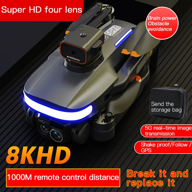 New Mini Drone 4k Profesional 8K HD Camera Obstacle Avoidance Aerial Photography Optical flow Foldable Quadcopter Gifts Toys P14