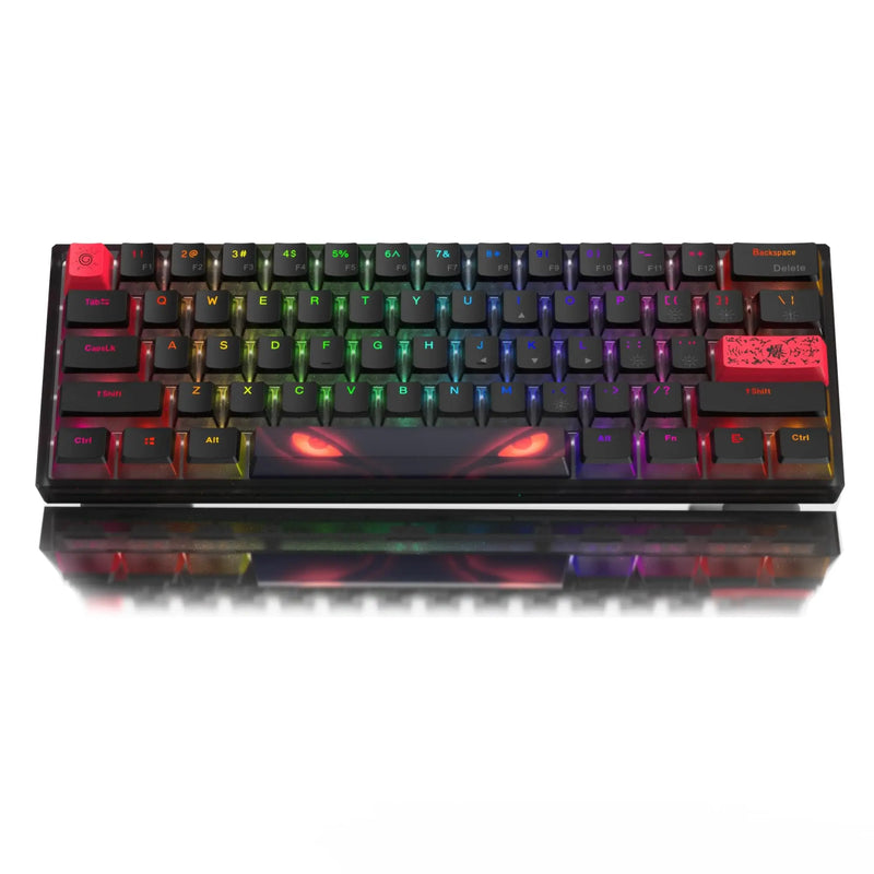 Womier WK61 61 Keys Hot-Swappable Purple Creamy Theme Mechanical Keyboard 60% Custom RGB Wired Gaming Keyboard for Win Mac