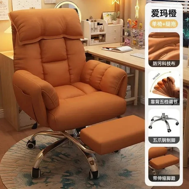 Lazy sofa Computer Chair Esports Live Broadcast Gaming Chair Study Nap Chair Office Reclining Floor Chair Bedroom Dressing Chair